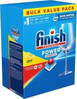 finish powerball all-in-one dishwashing tablets lemon sparkle pack 125